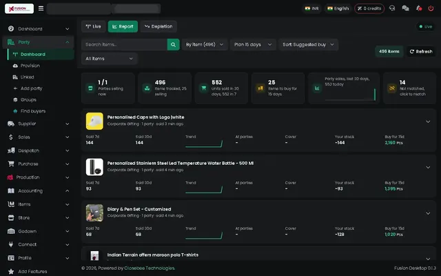 Fusion screenshot: What to buy next